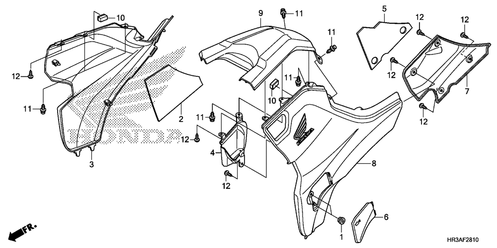 Side cover & tank cover