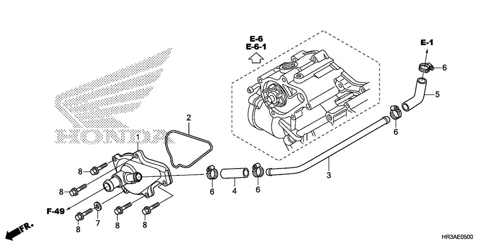 Water pump cover