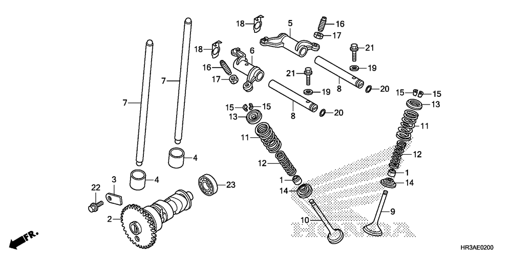 Camshaft & valve