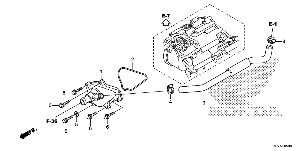 Water pump cover