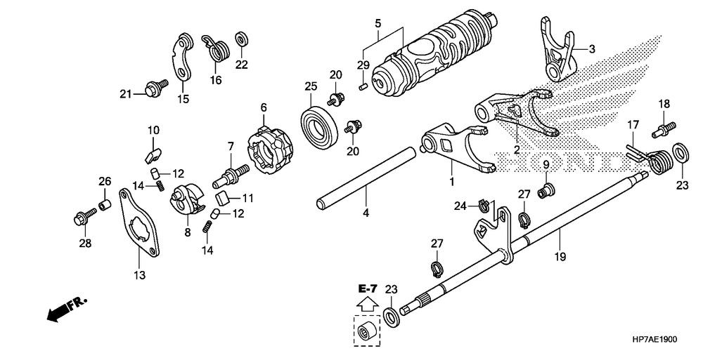 Gearshift fork