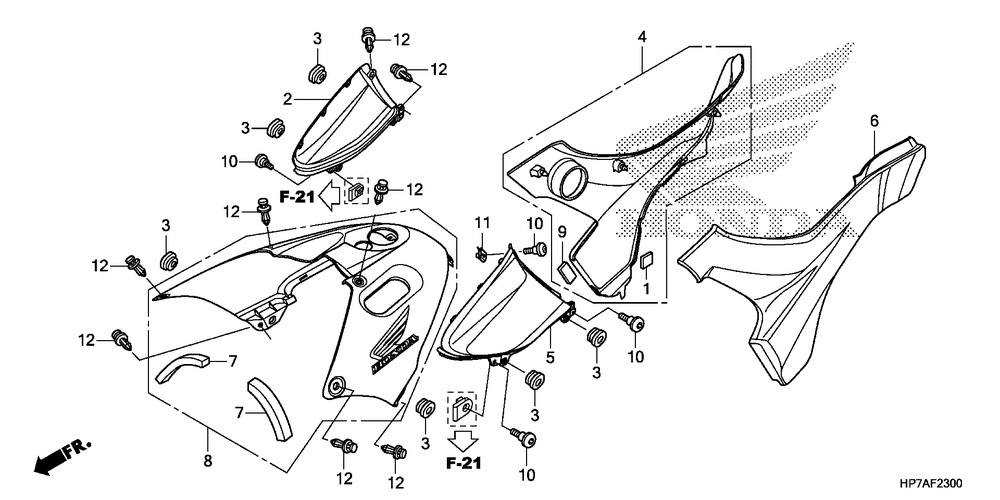 Side cover & tank cover