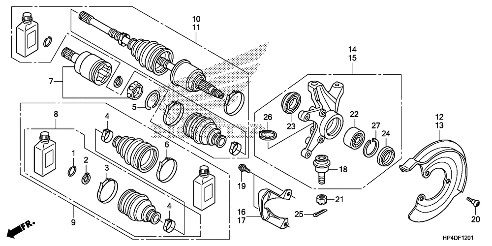 Front knuckle (4wd)