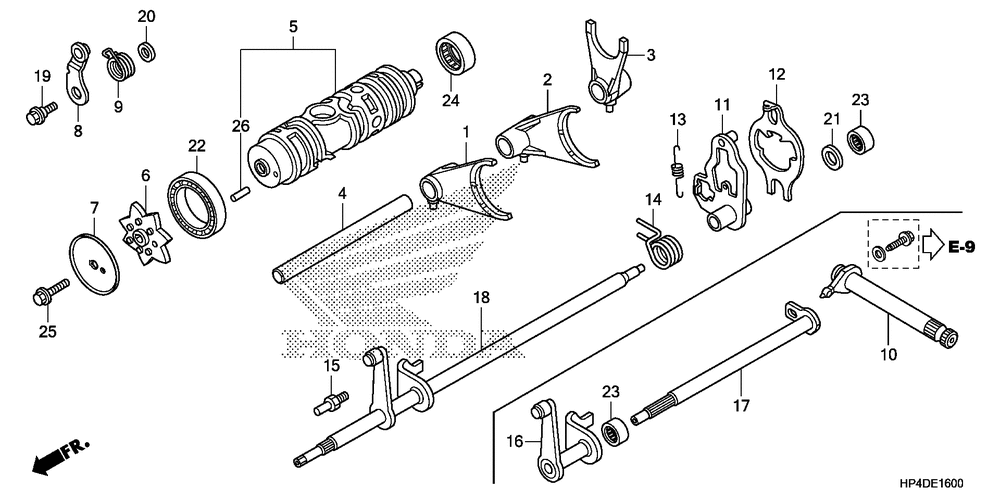 Gearshift fork