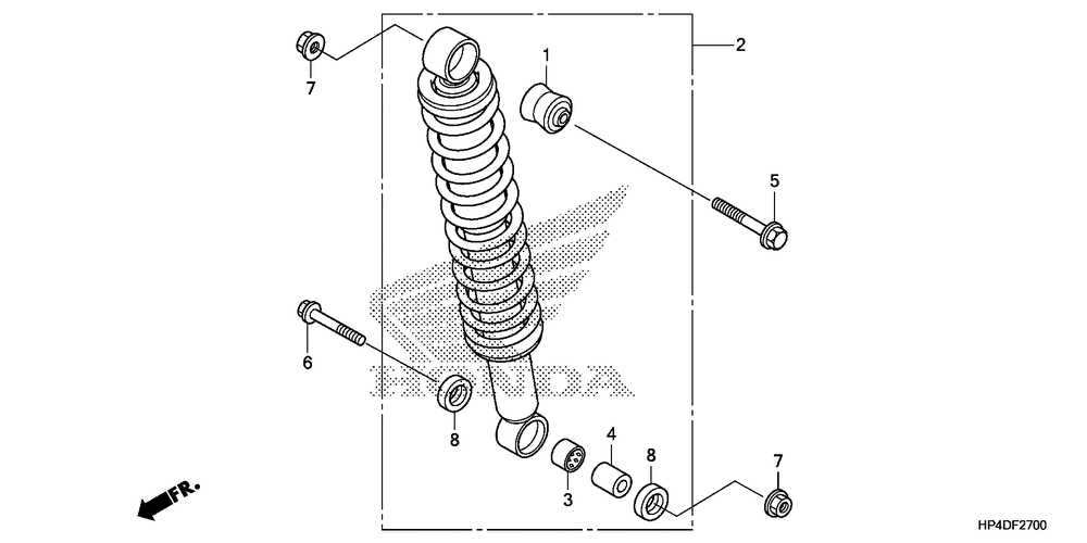 Rear shock absorber