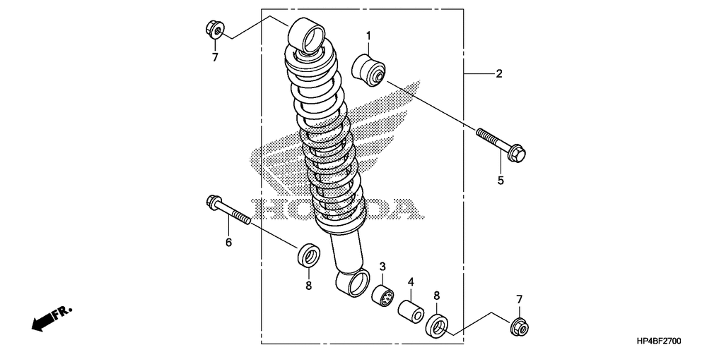 Rear shock absorber