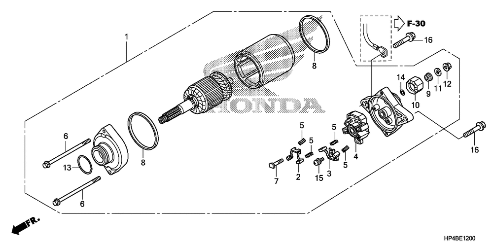 Starting motor