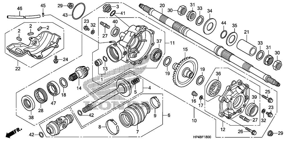 Rear final gear