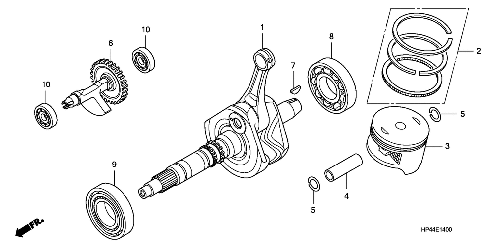 Crankshaft & piston