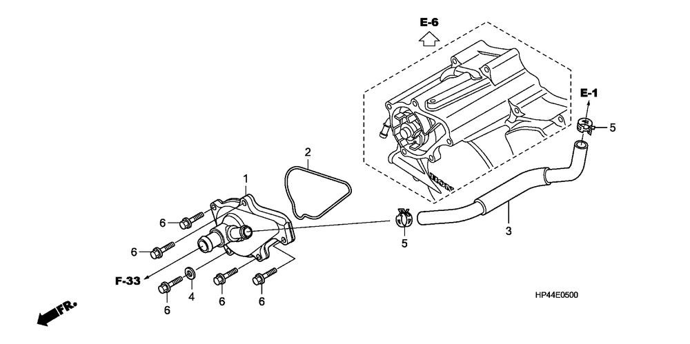 Water pump cover