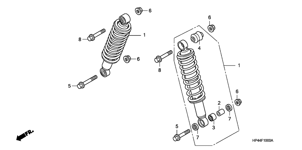 Front shock absorber