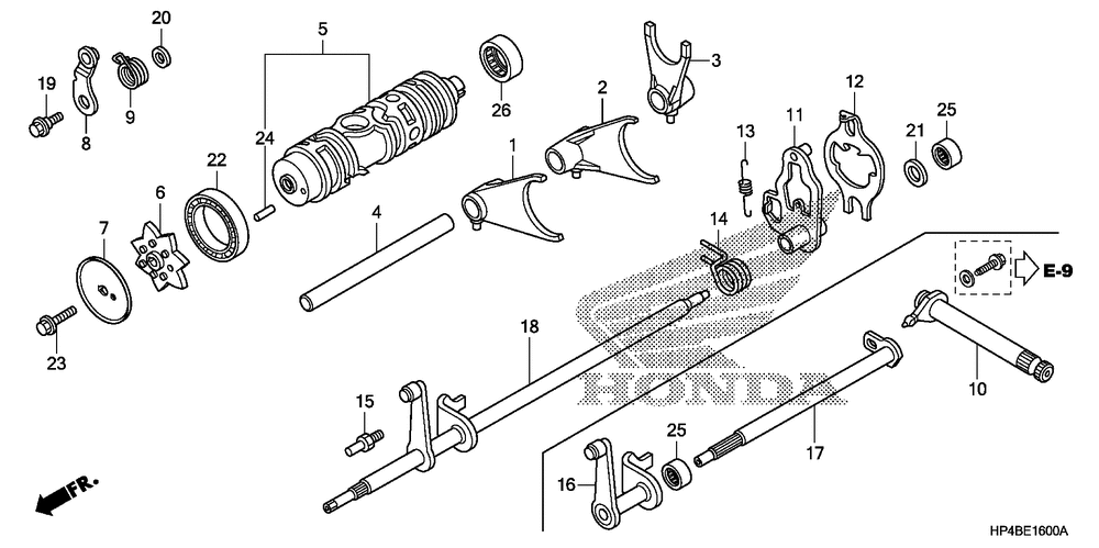 Gearshift fork