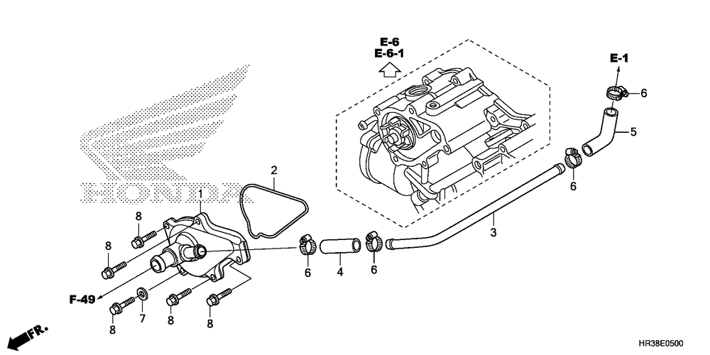 Water pump cover