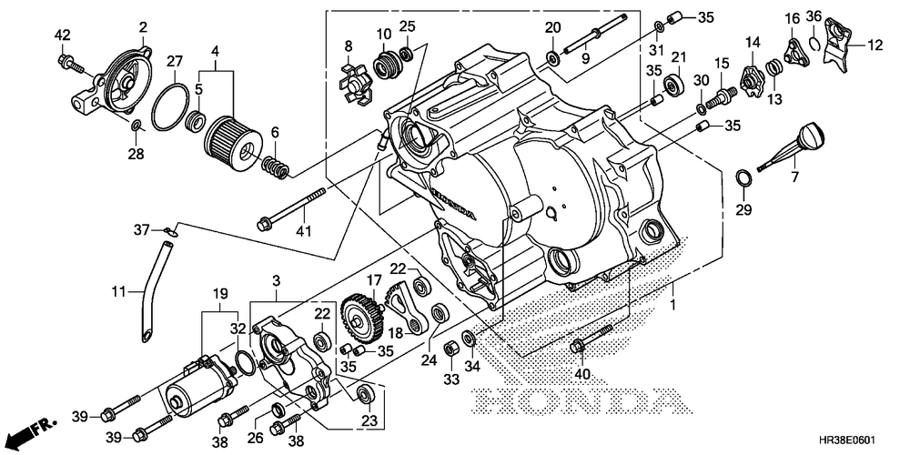 Front crankcase cover (2)