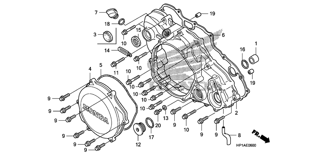 Right crankcase cover