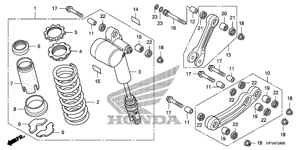 Rear shock absorber