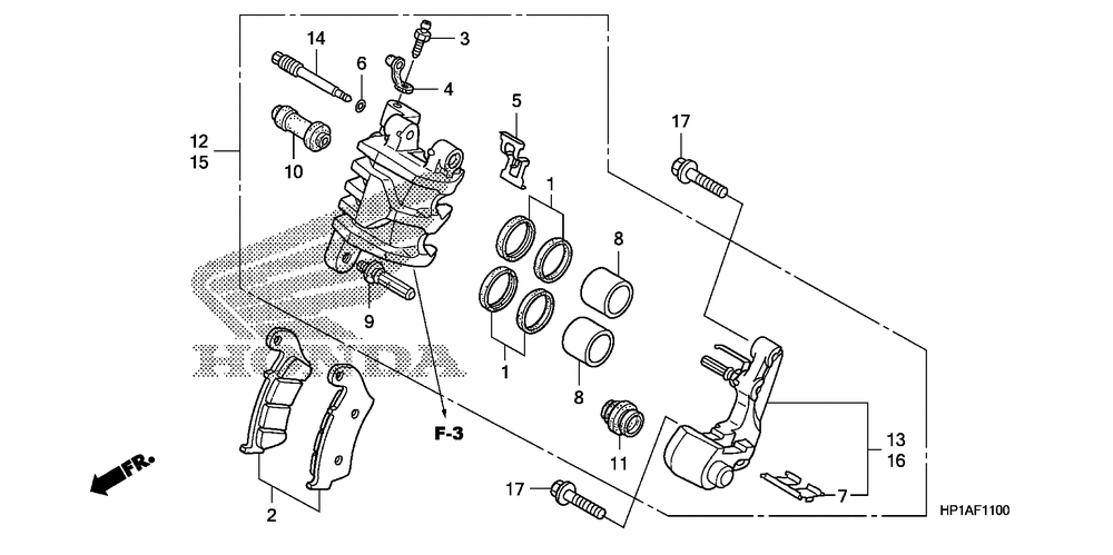 Front brake caliper