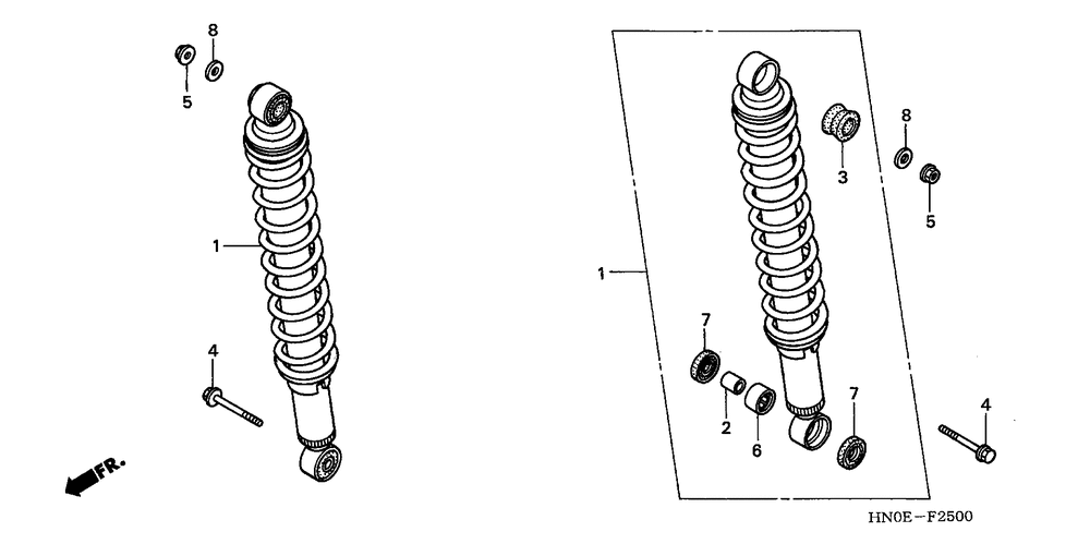 Rear shock absorber