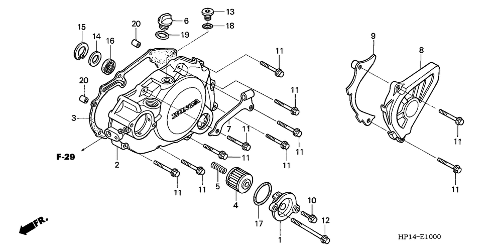 Left crankcase cover(0405)