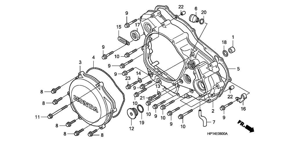 Right crankcase cover(0405)