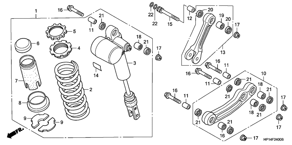 Rear shock absorber