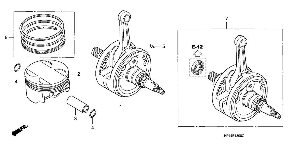 Crankshaft & piston