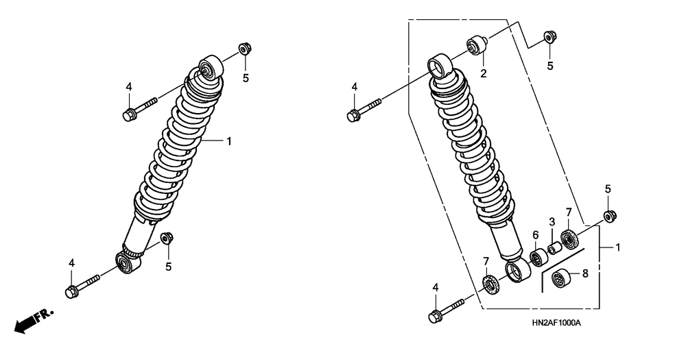 Front shock absorber