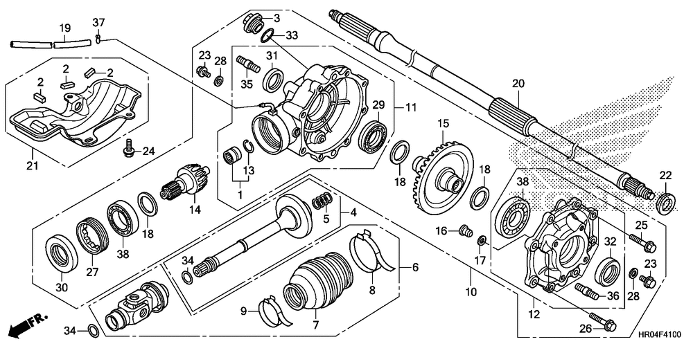 Rear final gear