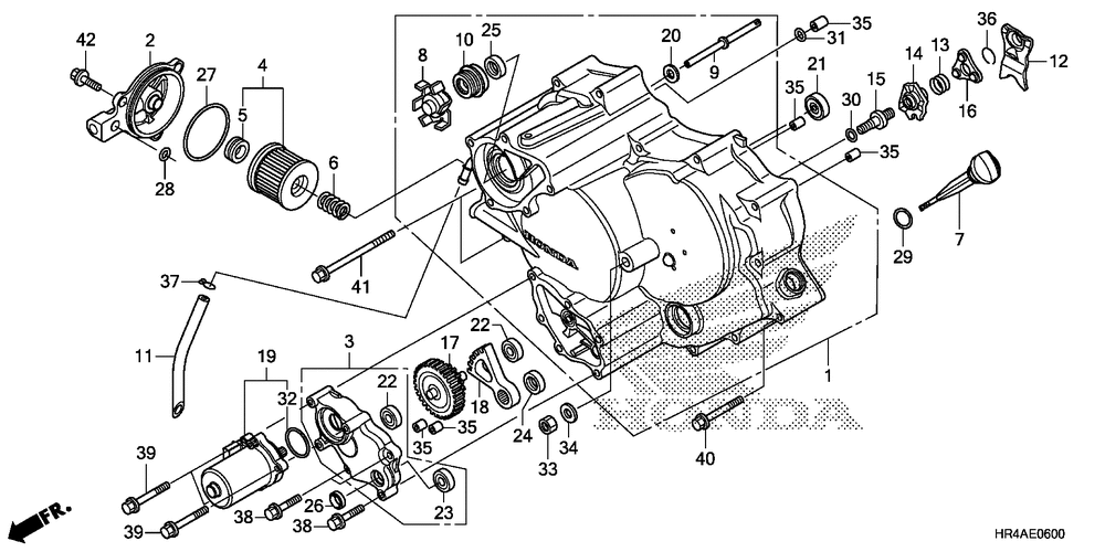 Front crankcase cover