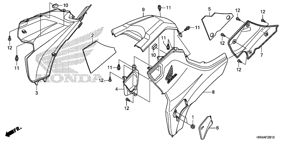 Side cover & tank cover