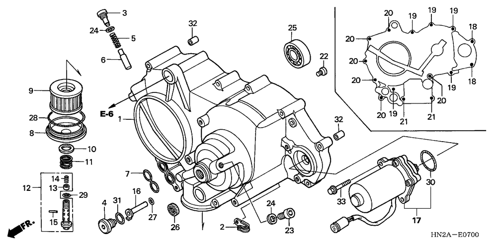 Front crankcase cover