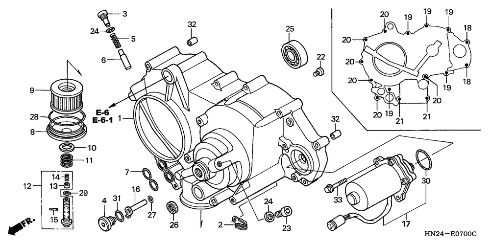 Front crankcase cover