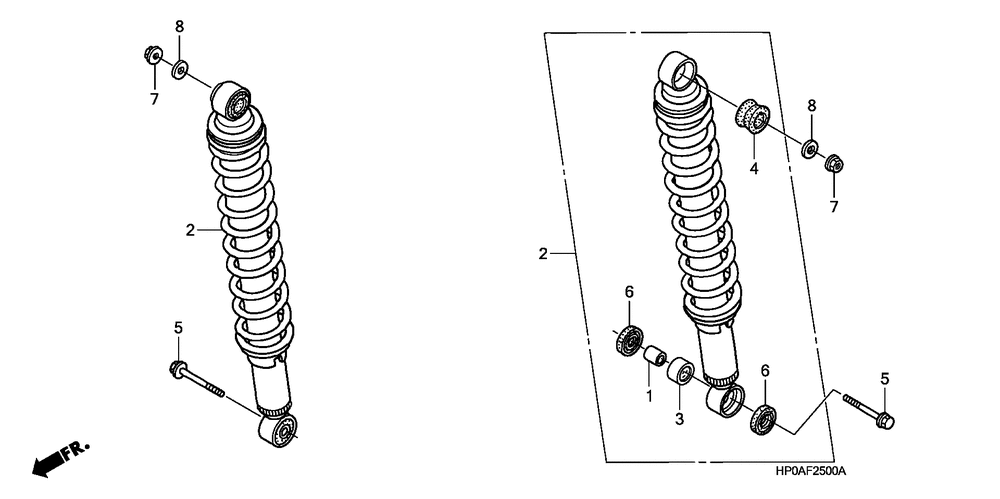 Rear shock absorber