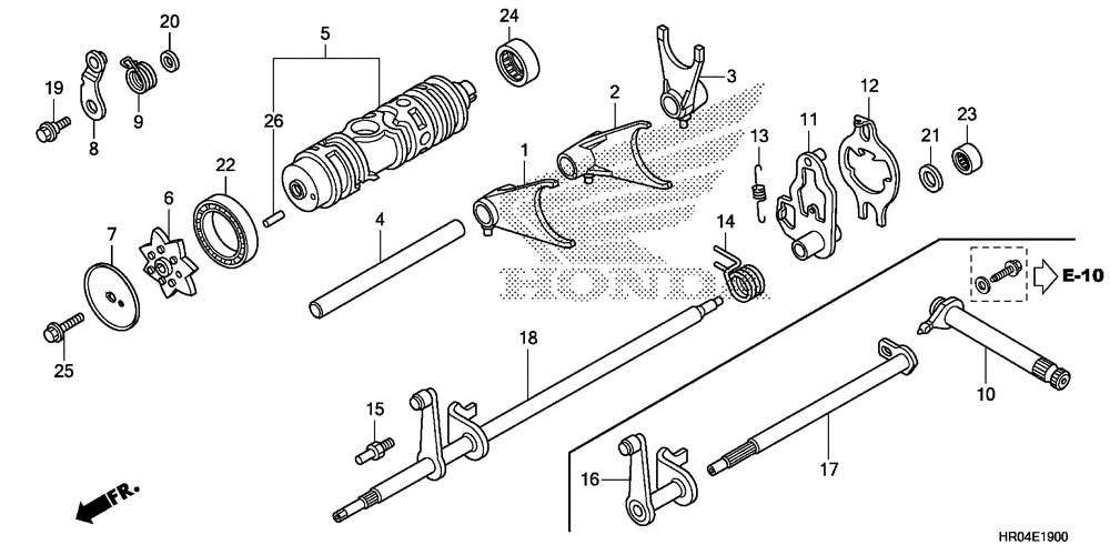 Gear shift fork