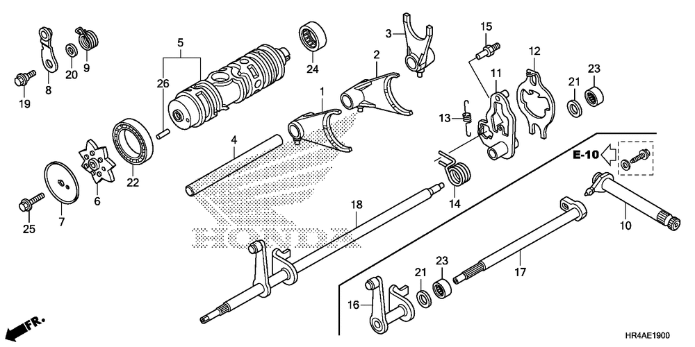 Gearshift fork