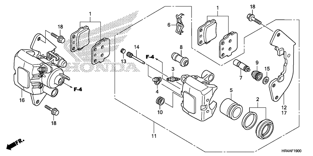 Front brake caliper