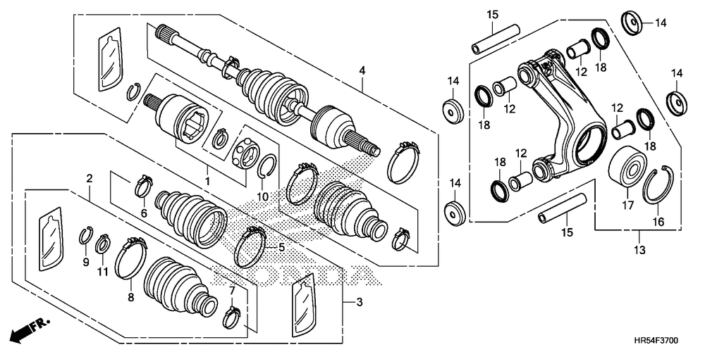 Rear knuckle & rear driveshaft