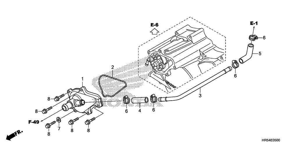 Water pump cover