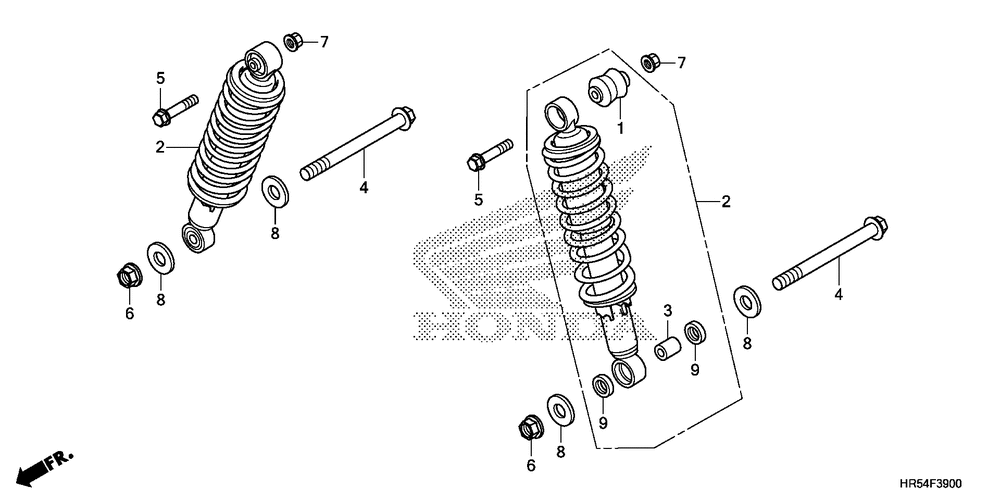 Rear shock absorber