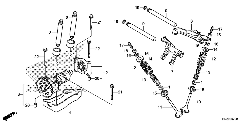 Camshaft & valve