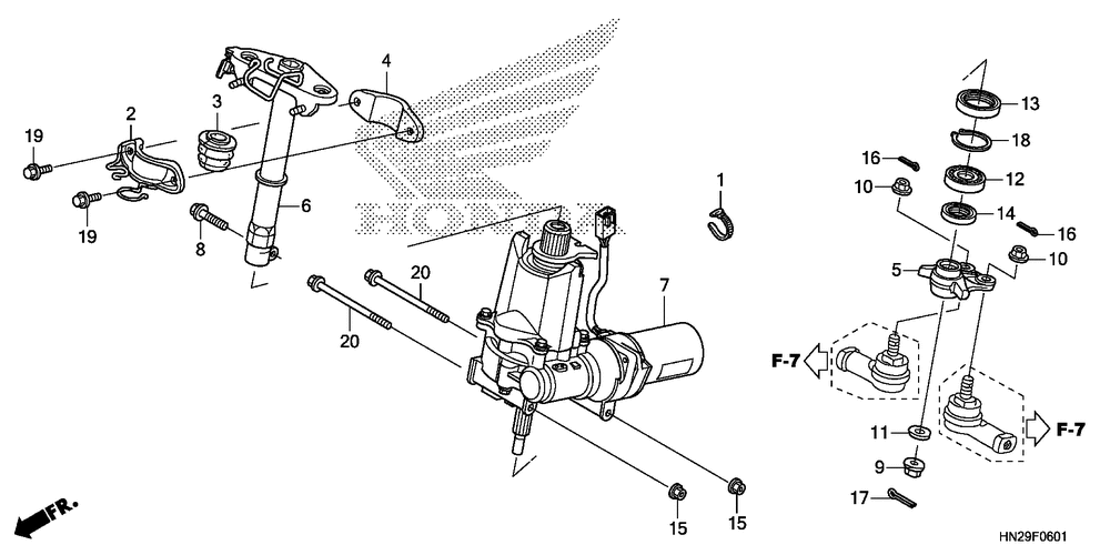 Steering shaft(trx500fpa)