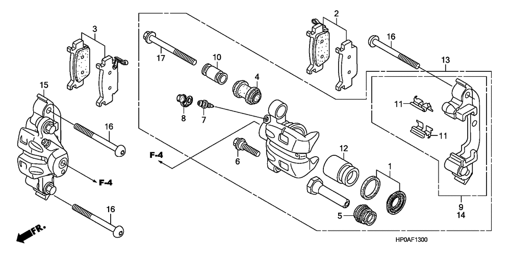 Front brake caliper