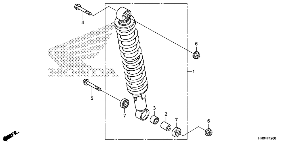 Rear shock absorber