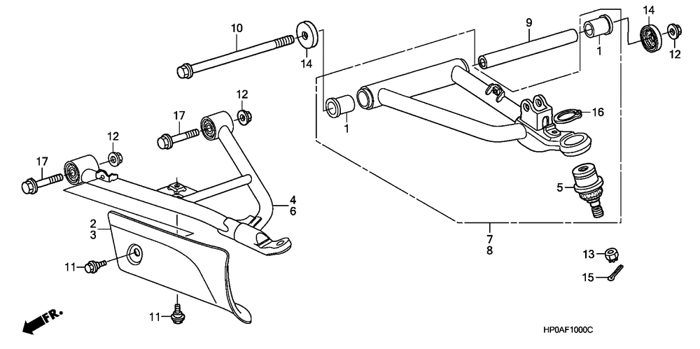 Front arm