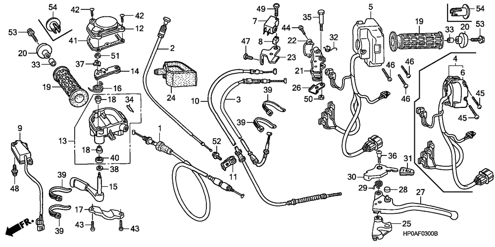 Handle levers & switches& cables