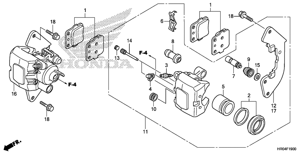 Front brake caliper