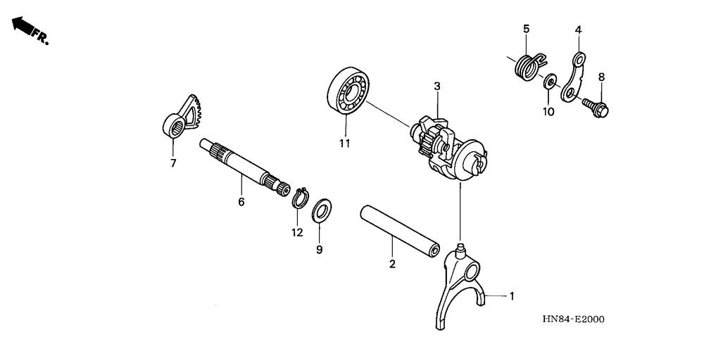 Gearshift fork