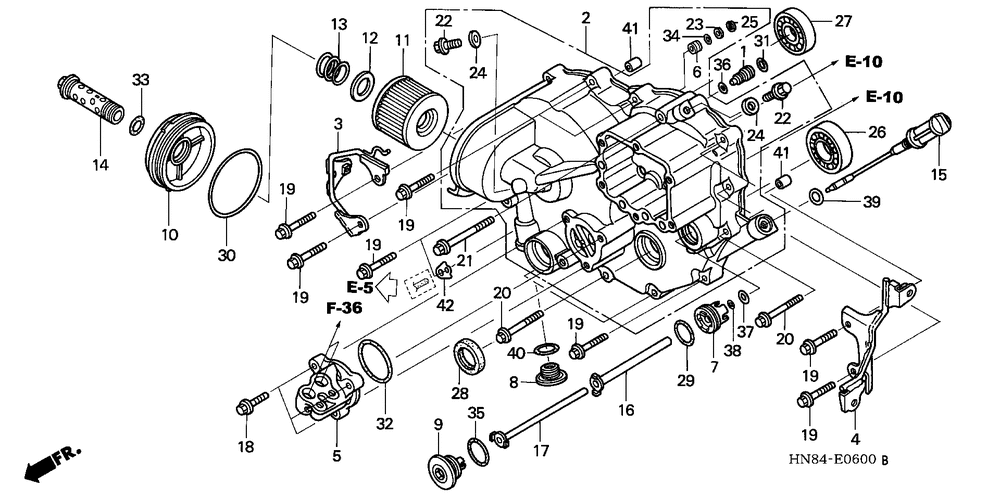 Front crankcase cover