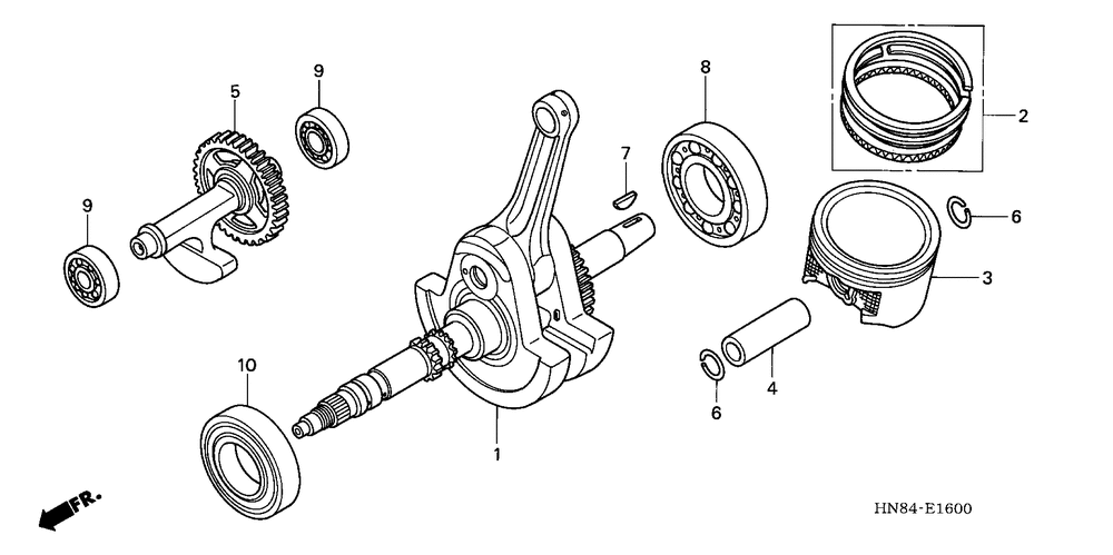 Crankshaft & piston