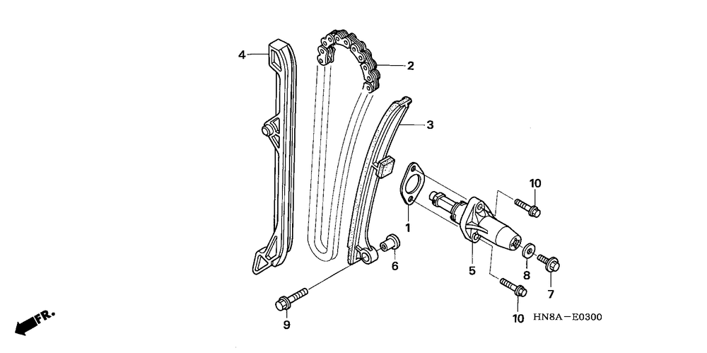 Cam chain & tensioner